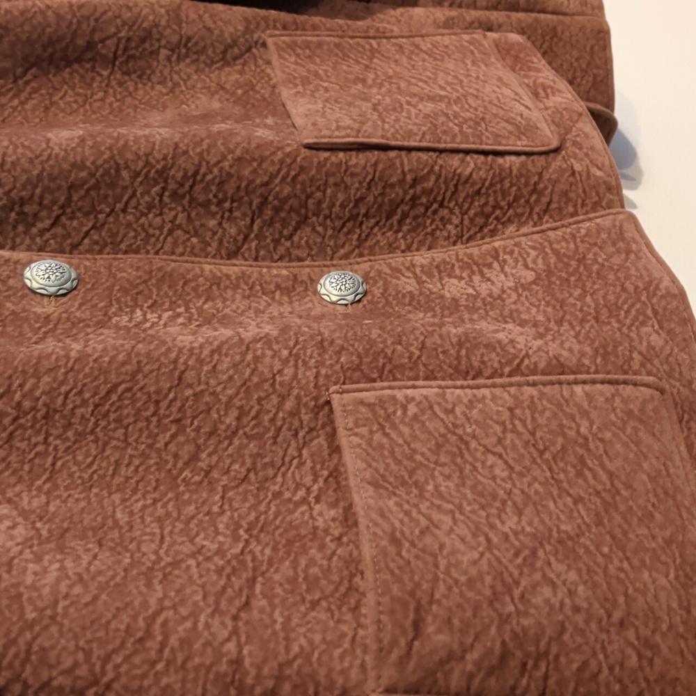SADDLE RIDGE brown fringe western jacket - size medium - Picture 5 of 12